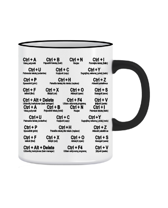 Puodelis Ctrl plus